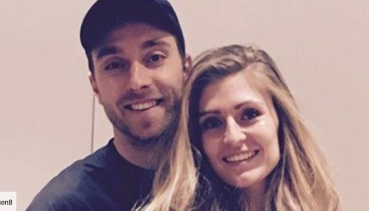 Christian Eriksen s'écroule, sa compagne Sabrina en larmes sur la pelouse