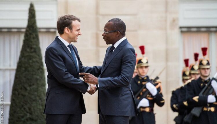 Patrice Talon et Emmanuel Macron @ ABA
