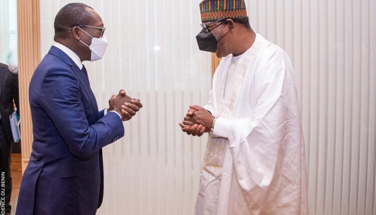 Boni Yayi et Patrice Talon, à Cotonou le mercredi 22 septembre 2021