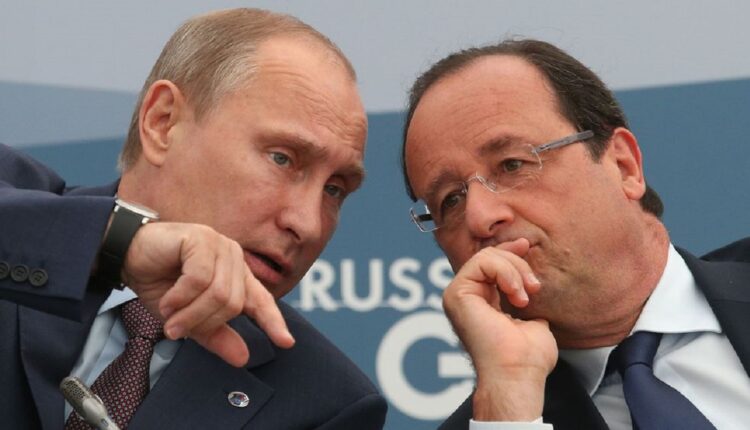 François Hollande et vladimir poutine