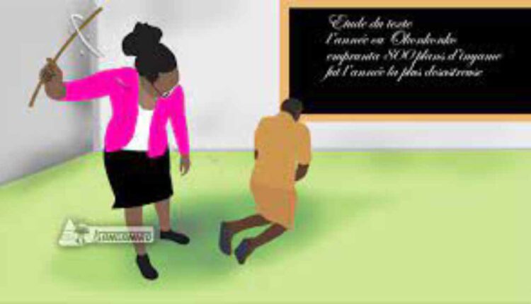 châtiments corporels dans les écoles