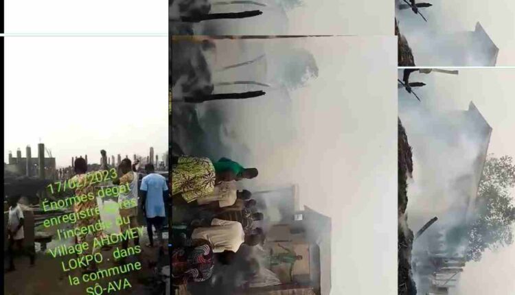 près de 300 maisons ravagées par un violent incendie à Sô-Ava