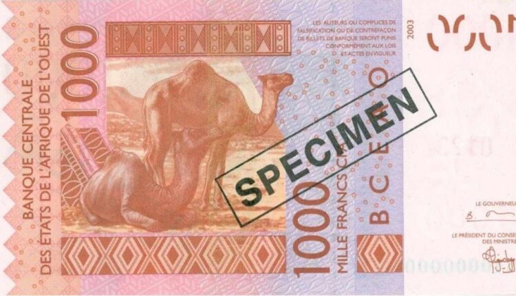 Mille FCFA @ 1000 FCFA @ Spécimen