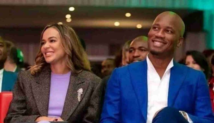 Didier Drogba et Gabrielle Lemaire