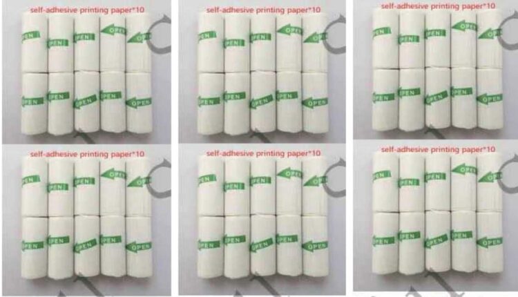 Des rouleaux de papiers avec autocollant pour mini imprimante