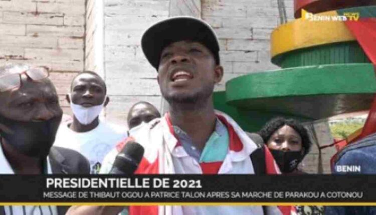 Thibaut Ogou, jeune opposant