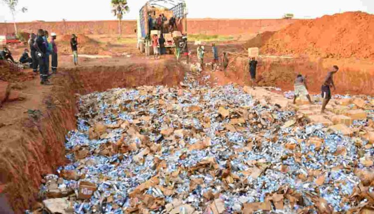 Médicaments saisis incinérées par l’ANRACS à Ouidah