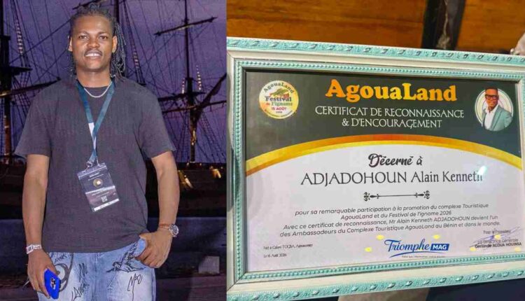 Bénin: l'influenceur Alain Kenneth Adjadohoun fait ambassadeur d’AgouaLand